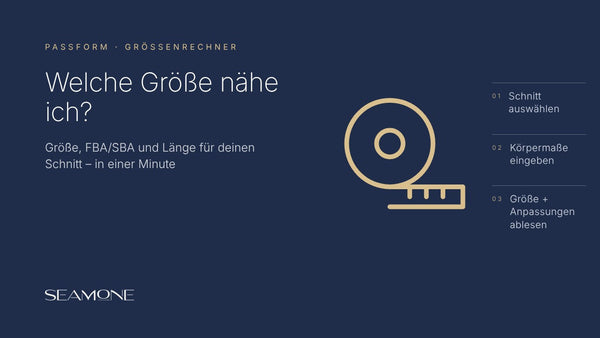 Größenrechner für Schnittmuster: Größe, FBA/SBA und Länge in einer Minute
