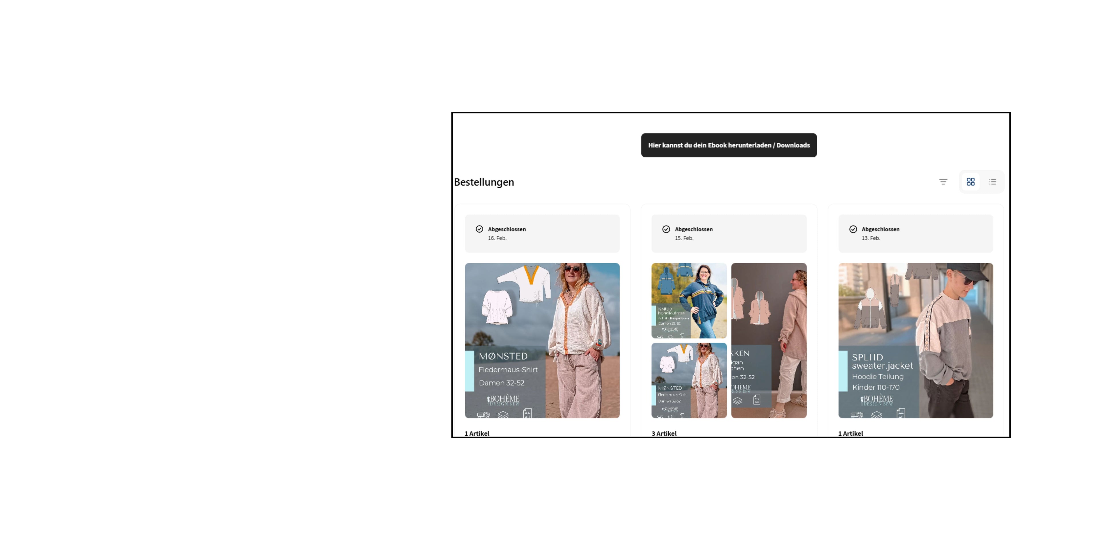 kundenkonto naehen schnittmuster seamone