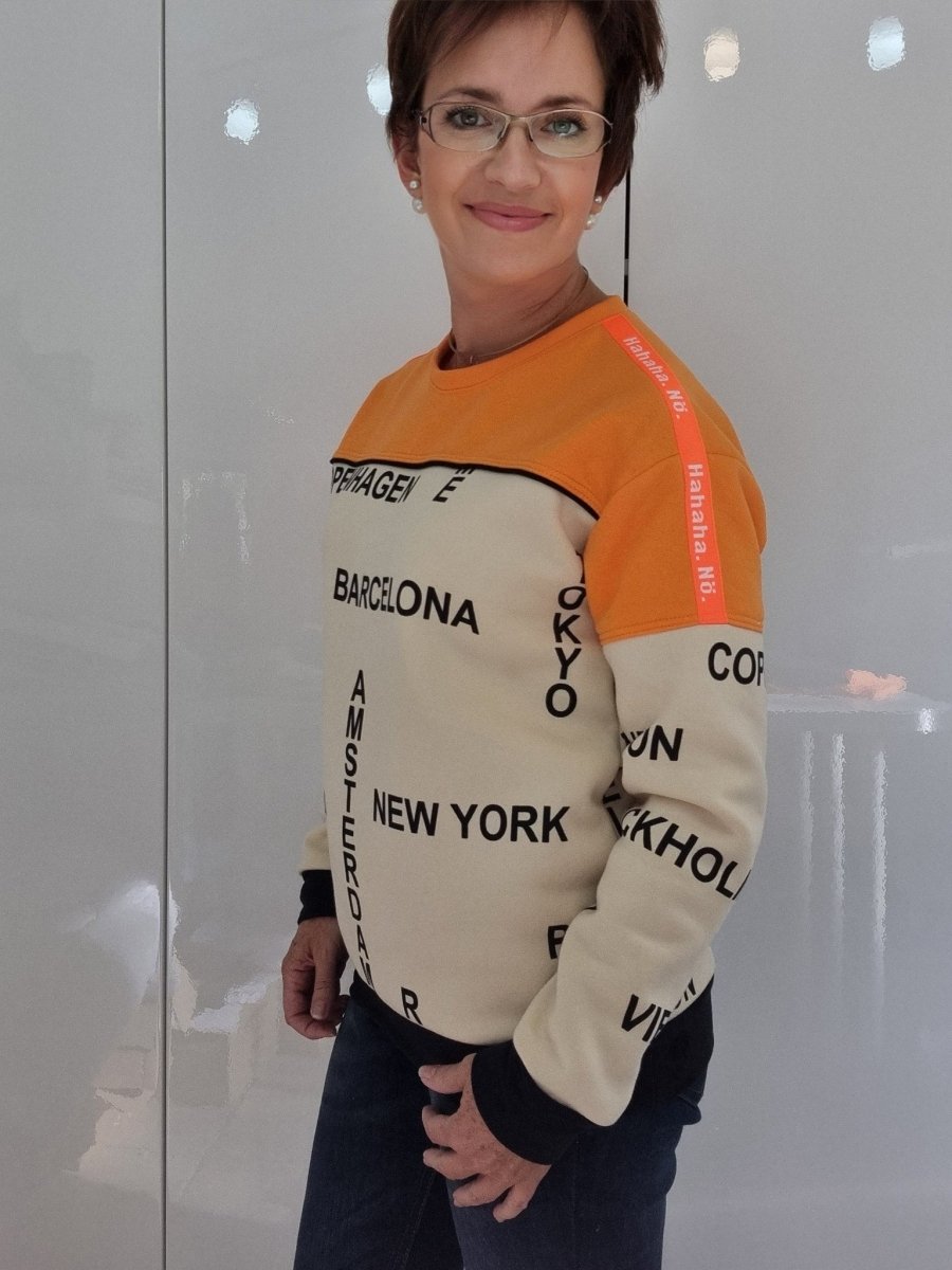 SPLIID – Pullover Damen digitales Schnittmuster als PDF download | mit Teilungen & Kapuze | Größe 32–52 | SEAMONE – Damen PDF Schnittmuster | SEAMONE