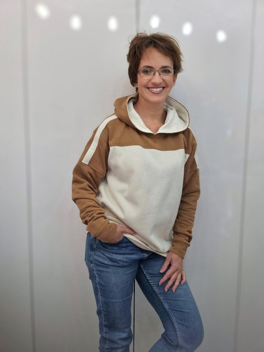 SPLIID – Pullover Damen digitales Schnittmuster als PDF download | mit Teilungen & Kapuze | Größe 32–52 | SEAMONE – Damen PDF Schnittmuster | SEAMONE