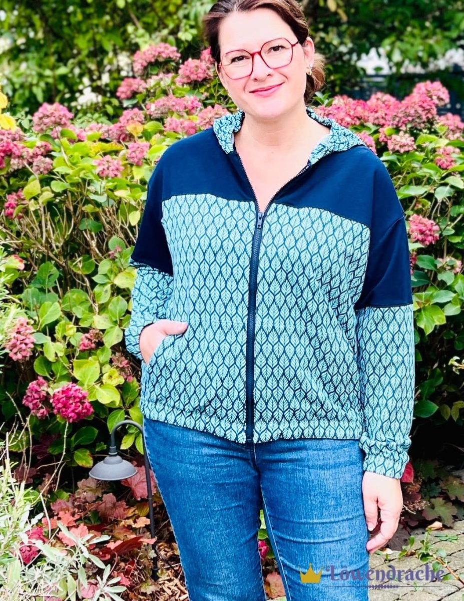 SPLIID – Pullover Damen digitales Schnittmuster als PDF download | mit Teilungen & Kapuze | Größe 32–52 | SEAMONE – Damen PDF Schnittmuster | SEAMONE