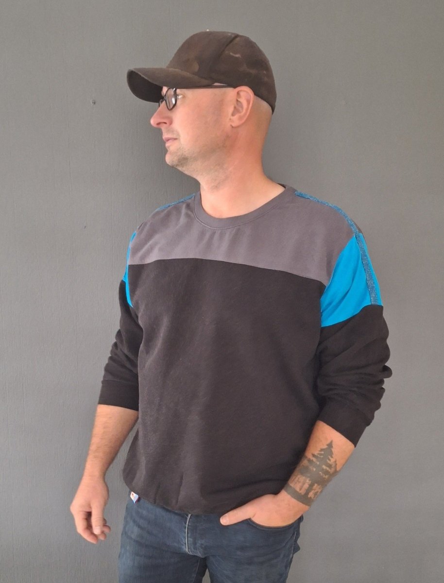 SPLIID – Pullover Herren digitales Schnittmuster als PDF download | mit Teilungen & Kapuze | Größe 44–64 | SEAMONE – Herren A4 + A0 + Beamer PDF Schnittmuster | SEAMONE