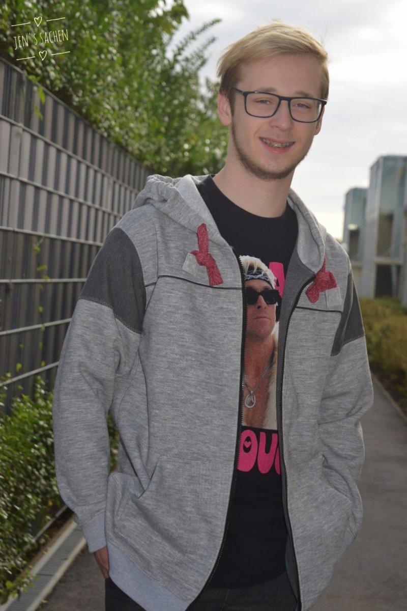 SPLIID – Pullover Herren digitales Schnittmuster als PDF download | mit Teilungen & Kapuze | Größe 44–64 | SEAMONE – Herren A4 + A0 + Beamer PDF Schnittmuster | SEAMONE