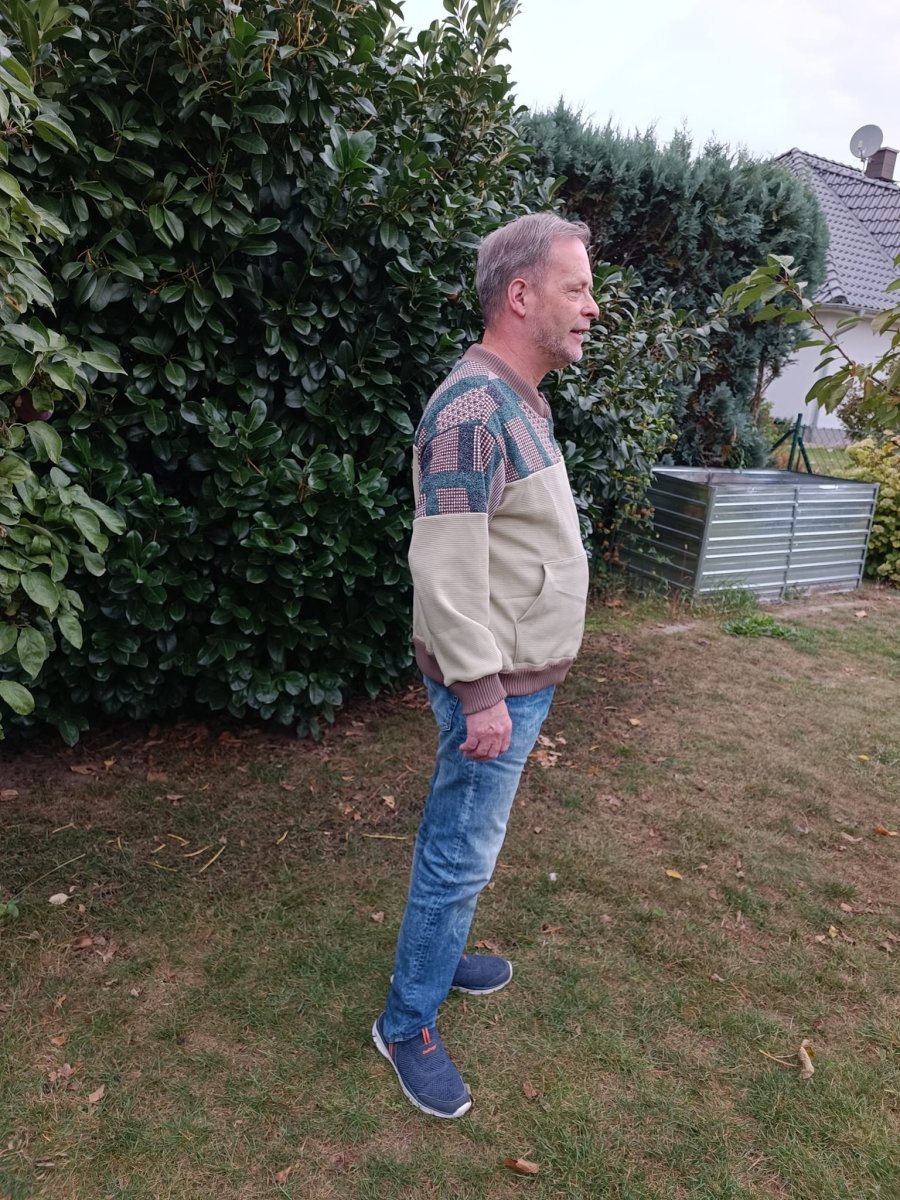 SPLIID – Pullover Herren digitales Schnittmuster als PDF download | mit Teilungen & Kapuze | Größe 44–64 | SEAMONE – Herren A4 + A0 + Beamer PDF Schnittmuster | SEAMONE