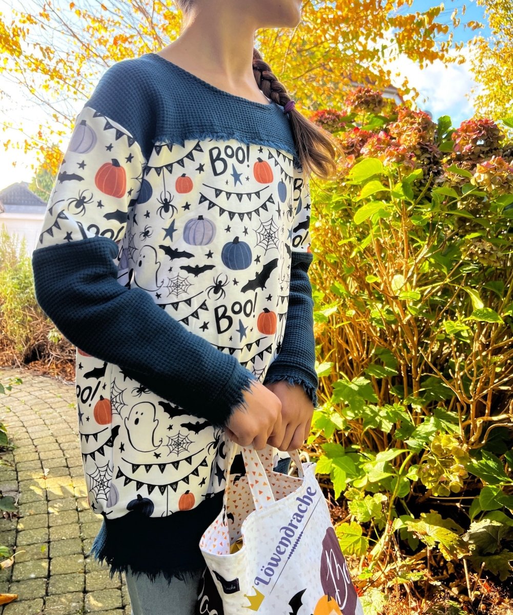 SPLIID – Pullover Kinder digitales Schnittmuster als PDF download | mit Teilungen & Kapuze | Größe 110–170 | SEAMONE – Kinder A4 +A0 + Beamer PDF Schnittmuster | SEAMONE