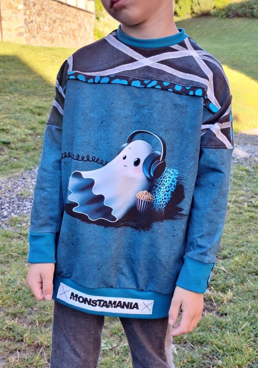 SPLIID – Pullover Kinder digitales Schnittmuster als PDF download | mit Teilungen & Kapuze | Größe 110–170 | SEAMONE – Kinder A4 +A0 + Beamer PDF Schnittmuster | SEAMONE