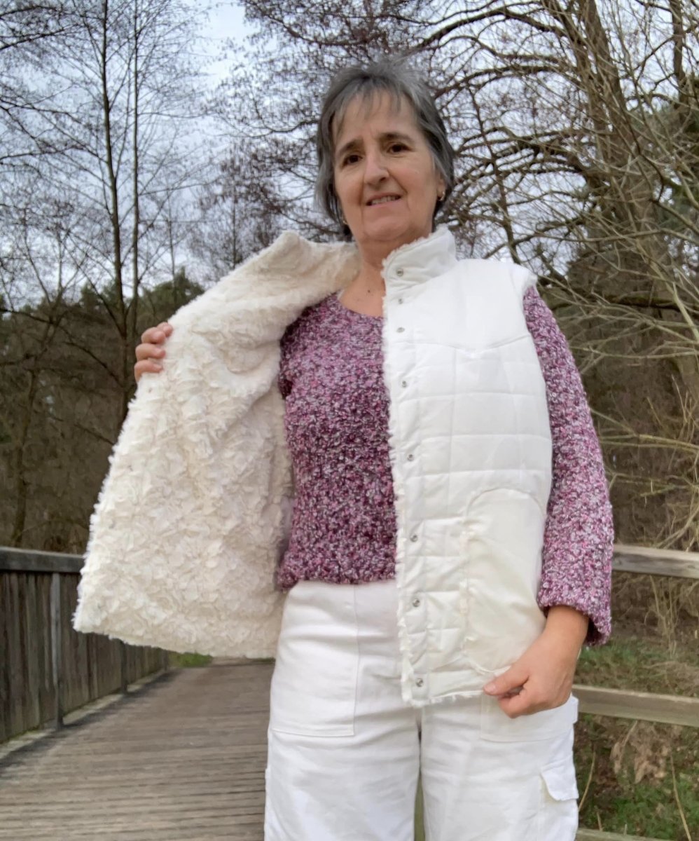 VENDLA – Wendeweste Damen digitales Schnittmuster als PDF download | gesteppt & gefüttert | Größe 32–52 | SEAMONE – Damen A4 + A0 + Beamer PDF Schnittmuster | SEAMONE