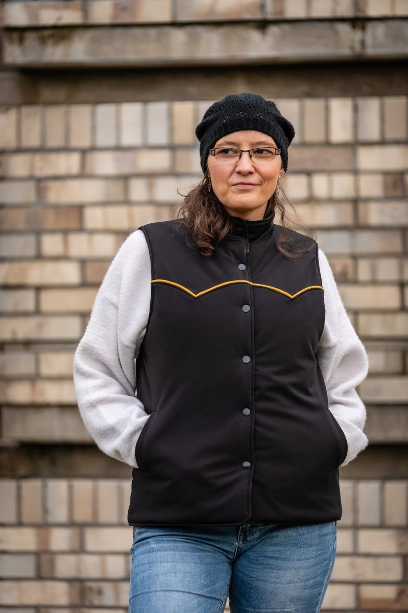 VENDLA – Wendeweste Damen digitales Schnittmuster als PDF download | gesteppt & gefüttert | Größe 32–52 | SEAMONE – Damen A4 + A0 + Beamer PDF Schnittmuster | SEAMONE