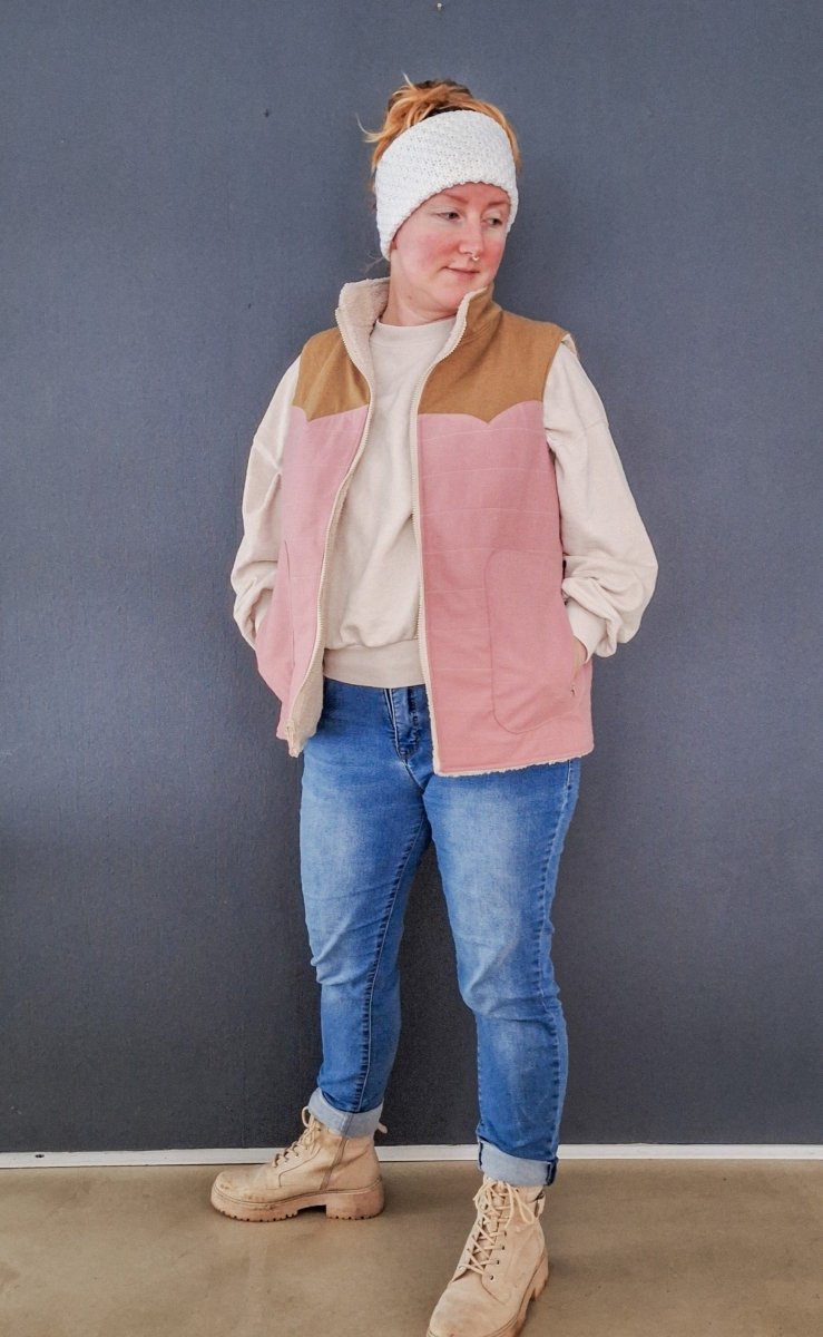 VENDLA – Wendeweste Damen digitales Schnittmuster als PDF download | gesteppt & gefüttert | Größe 32–52 | SEAMONE – Damen A4 + A0 + Beamer PDF Schnittmuster | SEAMONE