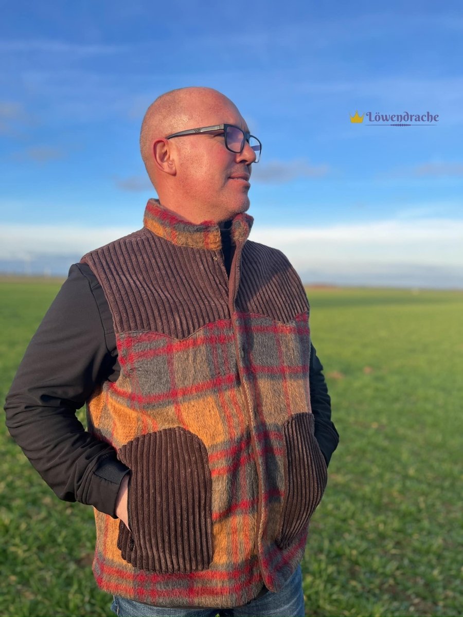 VENDLA – Wendeweste Herren digitales Schnittmuster als PDF download | gesteppt & gefüttert | Größe 44–64 | SEAMONE – Herren A4 + A0 + Beamer PDF Schnittmuster | SEAMONE