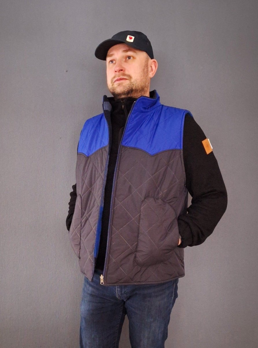 VENDLA – Wendeweste Herren digitales Schnittmuster als PDF download | gesteppt & gefüttert | Größe 44–64 | SEAMONE – Herren A4 + A0 + Beamer PDF Schnittmuster | SEAMONE