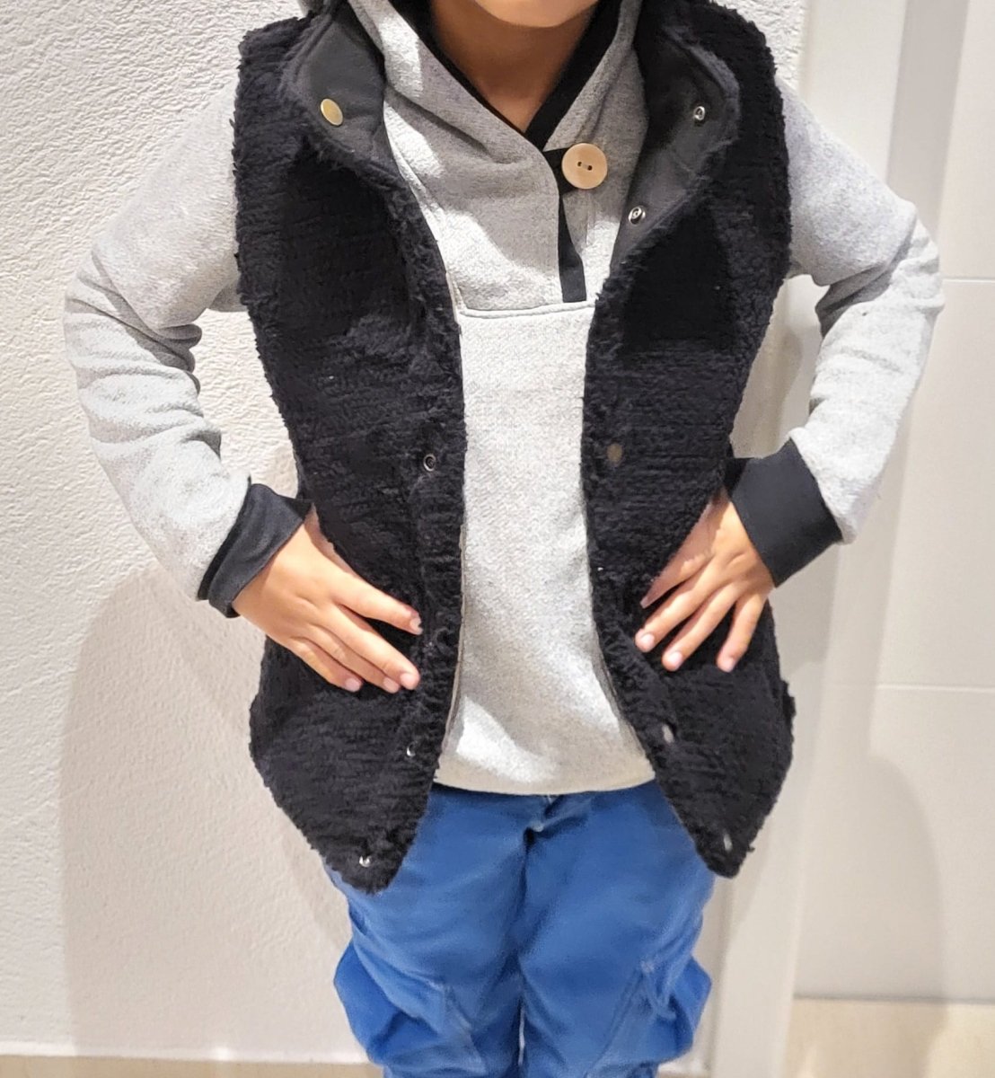 VENDLA – Wendeweste Kinder digitales Schnittmuster als PDF download | gesteppt & gefüttert | Größe 110–170 | SEAMONE – Kinder A4 + A0 + Beamer PDF Schnittmuster | SEAMONE