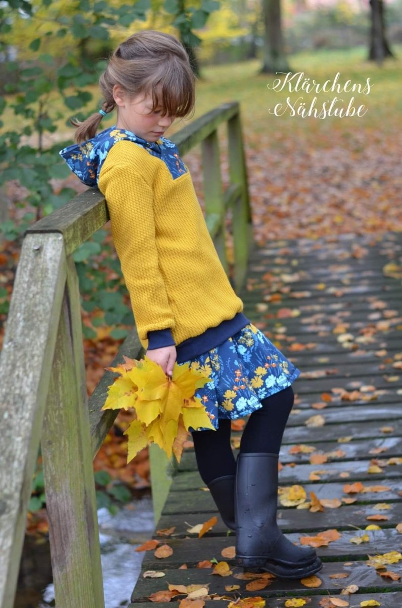 KVILL – Troyer Kinder digitales Schnittmuster als PDF download | mit Kapuze, Schalkragen oder Reißverschluss | Größe 98–164 | SEAMONE – Kinder A4 + A0 + Beamer PDF Schnittmuster | SEAMONE