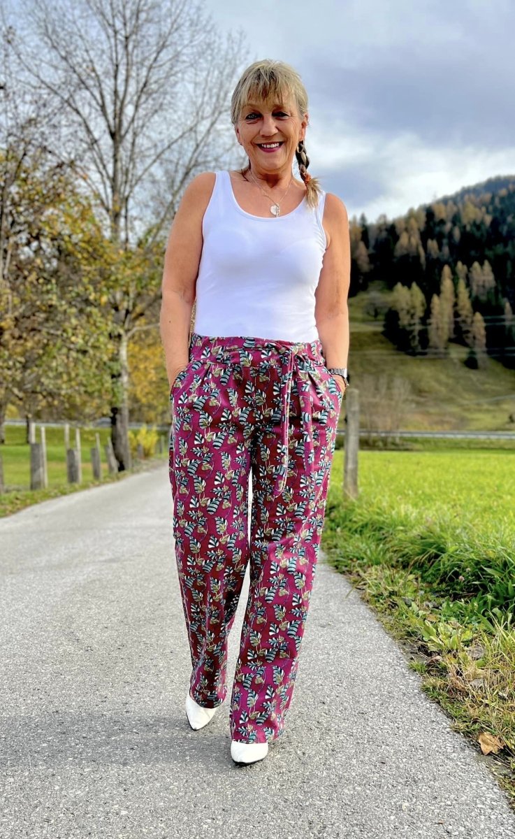 LYSE – Hose Damen digitales Schnittmuster als PDF Download | Paperbag - Bund & gerades Bein | Größe 32–50 | SEAMONE – Damen A4 + A0 + Beamer PDF Schnittmuster | SEAMONE