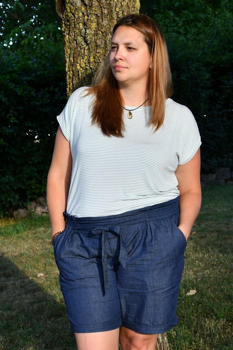 LYSE – Hose Damen digitales Schnittmuster als PDF Download | Paperbag - Bund & gerades Bein | Größe 32–50 | SEAMONE – Damen A4 + A0 + Beamer PDF Schnittmuster | SEAMONE