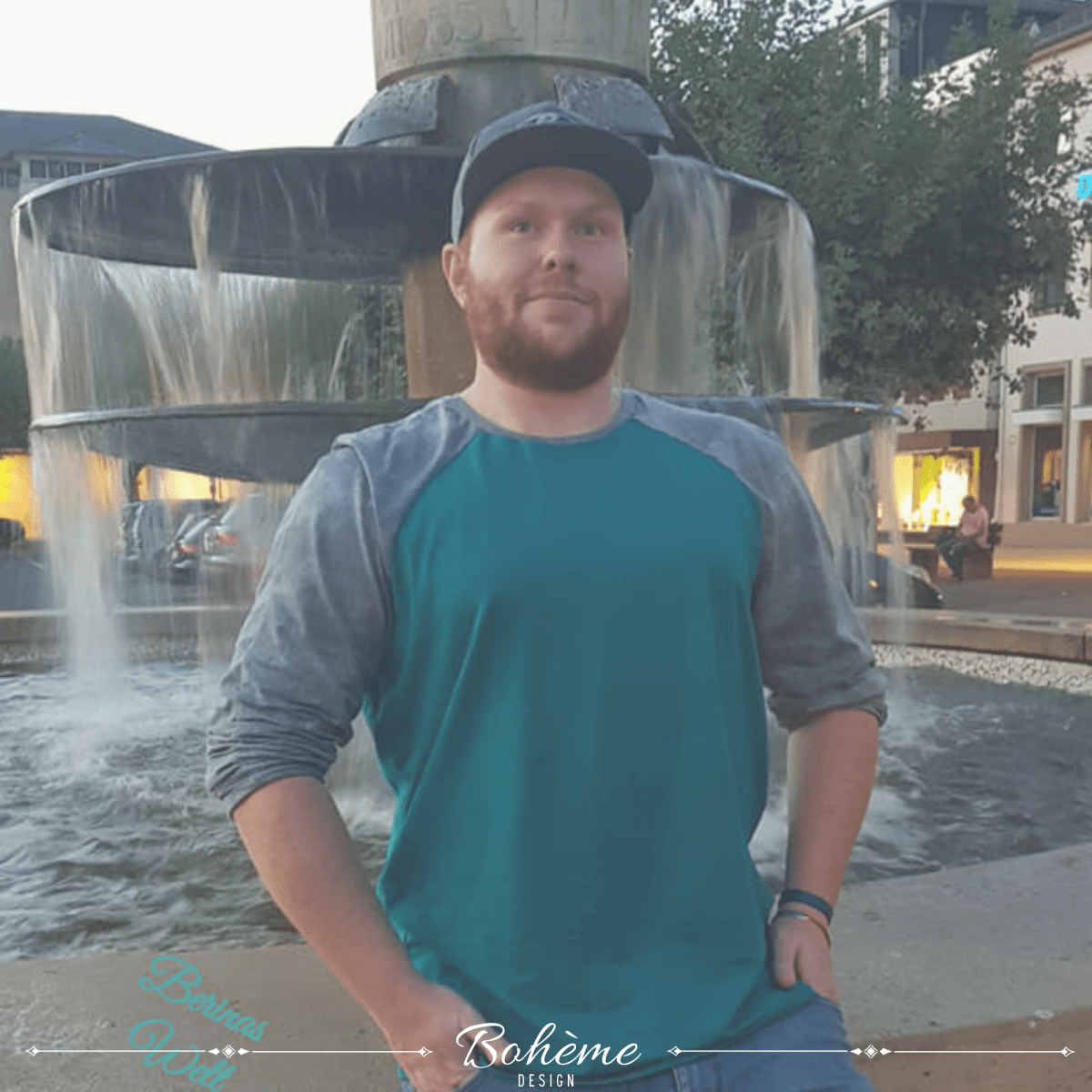 SKAGERRAK – Raglan - Shirt Herren digitales Schnittmuster als PDF download | mit Rundhals - oder V - Ausschnitt | Größe 44–72 | SEAMONE – Herren A4 + A0 + Beamer PDF Schnittmuster | SEAMONE