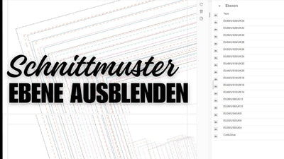 PDF Schnittmuster Ebenen ausblenden, nur eine Größe drucken