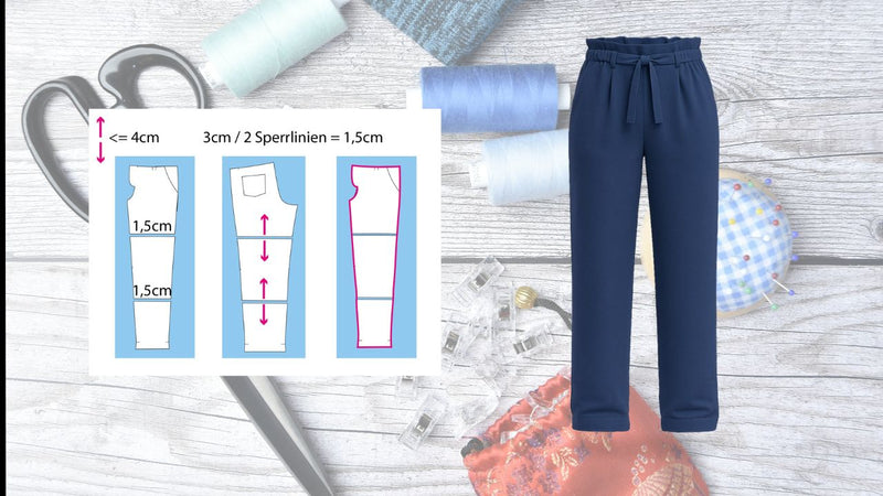 Längenanpassung an Hosen