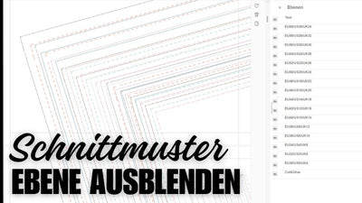 PDF Schnittmuster Ebenen ausblenden, nur eine Größe drucken