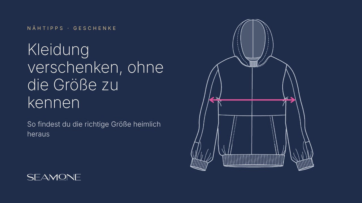 Blogcover: Kleidung als Geschenk nähen, ohne die Größe zu kennen