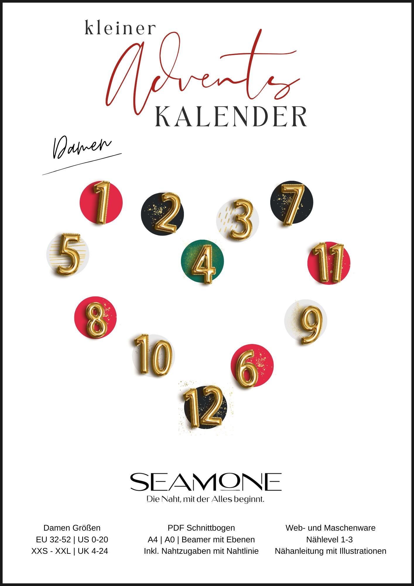 kleiner Adventskalender 2025 Damen