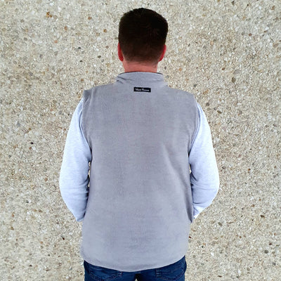 Vendla Wendeweste Herren – Hellgrau, Rückansicht