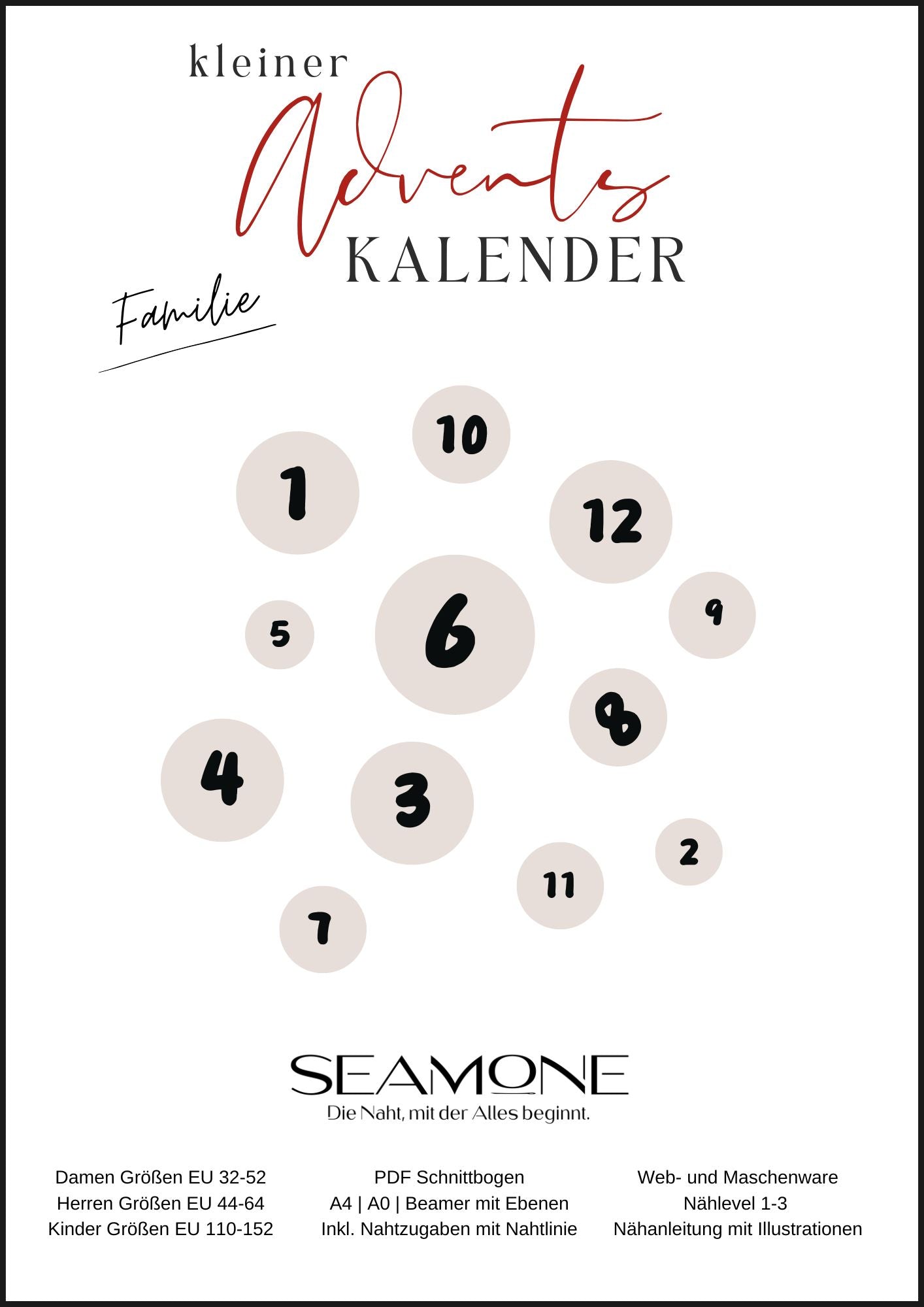 kleiner Adventskalender 2025 Familie