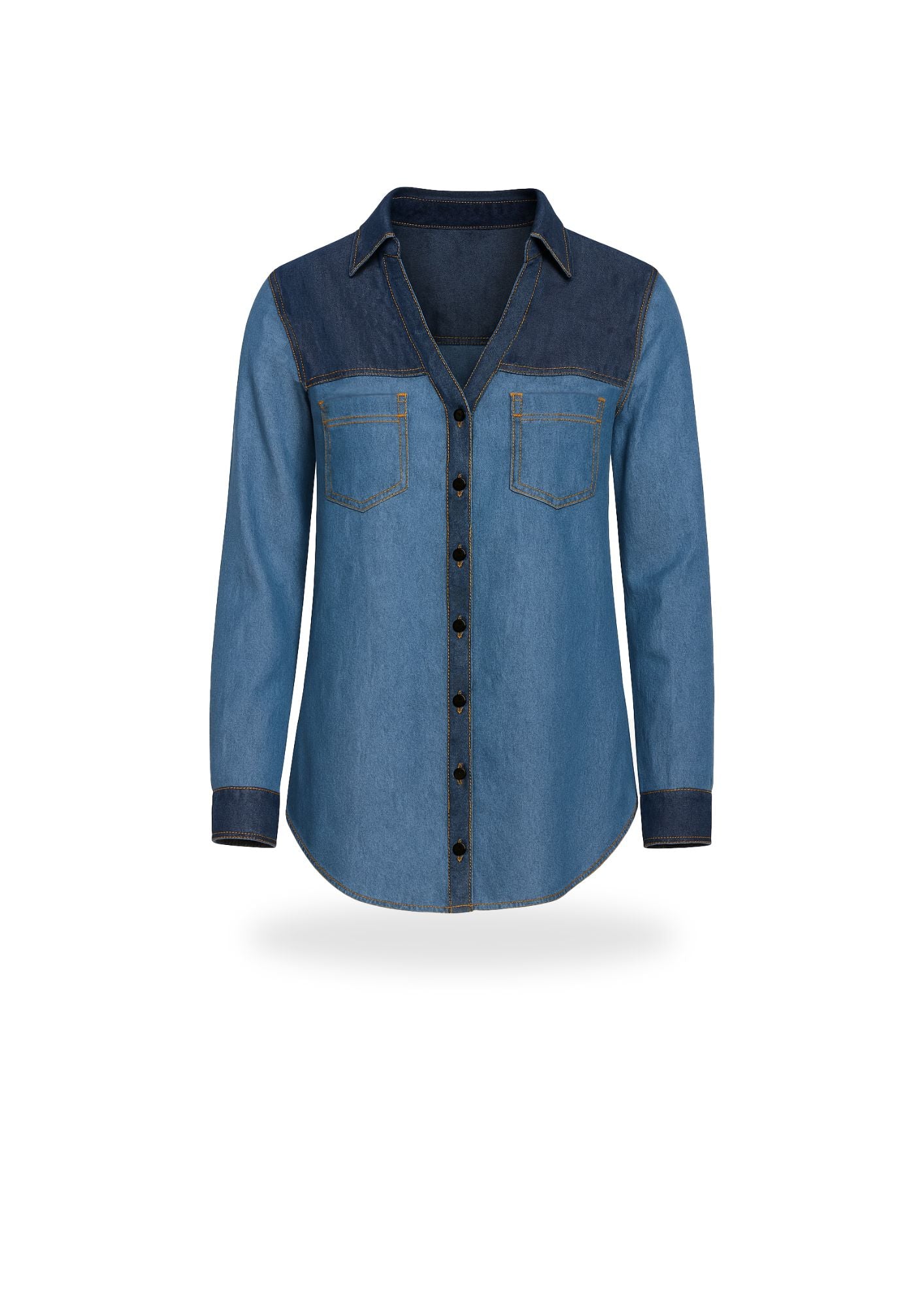 INARI – Jeanshemd Damen Schnittmuster PDF Download | mit Passe | Größe 32–52 | SEAMONE