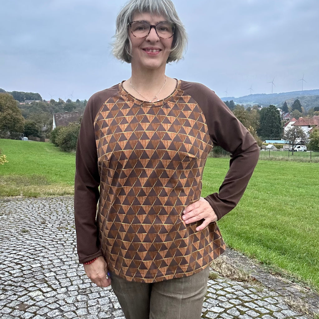 KATTEGAT – Raglanshirt Damen Schnittmuster PDF Download | figurumspielend mit Abnäher | Größe 32–52 | SEAMONE