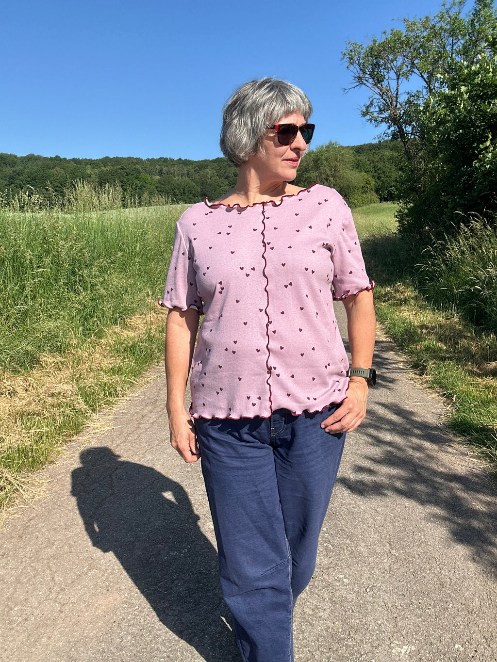 RØLLA – Rollsaum Shirt Damen | mit Rüsche | Rippjersey & elastische Spitze | digitales Schnittmuster als PDF download | Größe 30–60 | SEAMONE