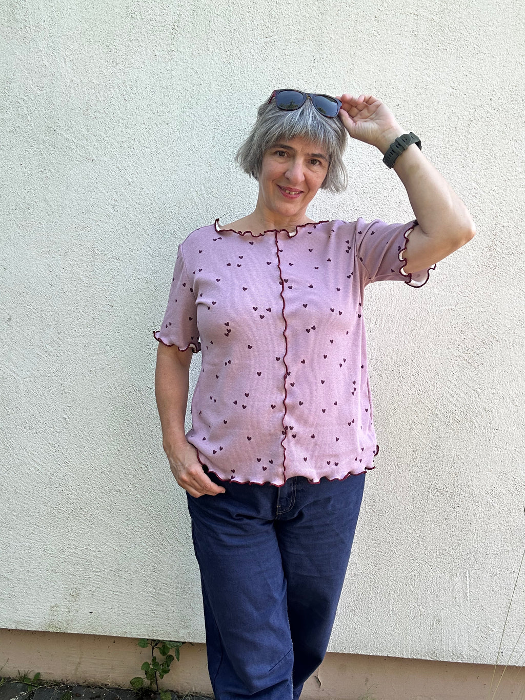 RØLLA – Rollsaum Shirt Damen | mit Rüsche | Rippjersey & elastische Spitze | digitales Schnittmuster als PDF download | Größe 30–60 | SEAMONE