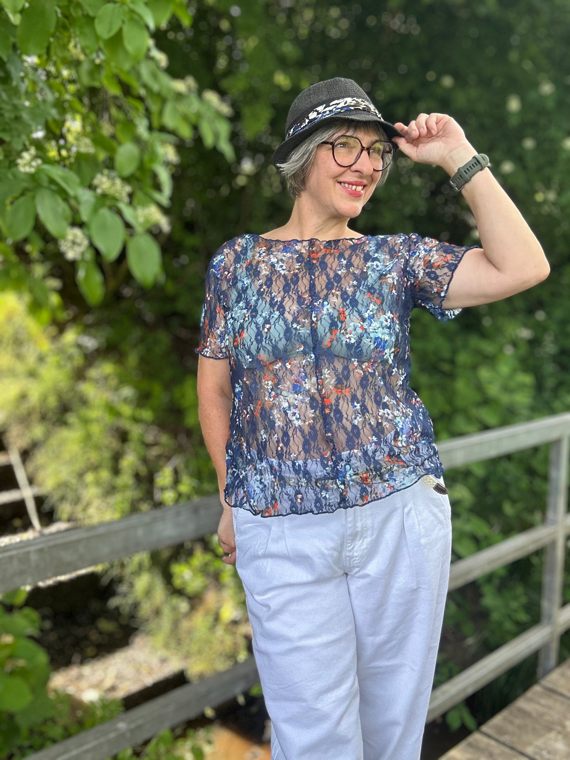 RØLLA – Rollsaum Shirt Damen | mit Rüsche | Rippjersey & elastische Spitze | digitales Schnittmuster als PDF download | Größe 30–60 | SEAMONE