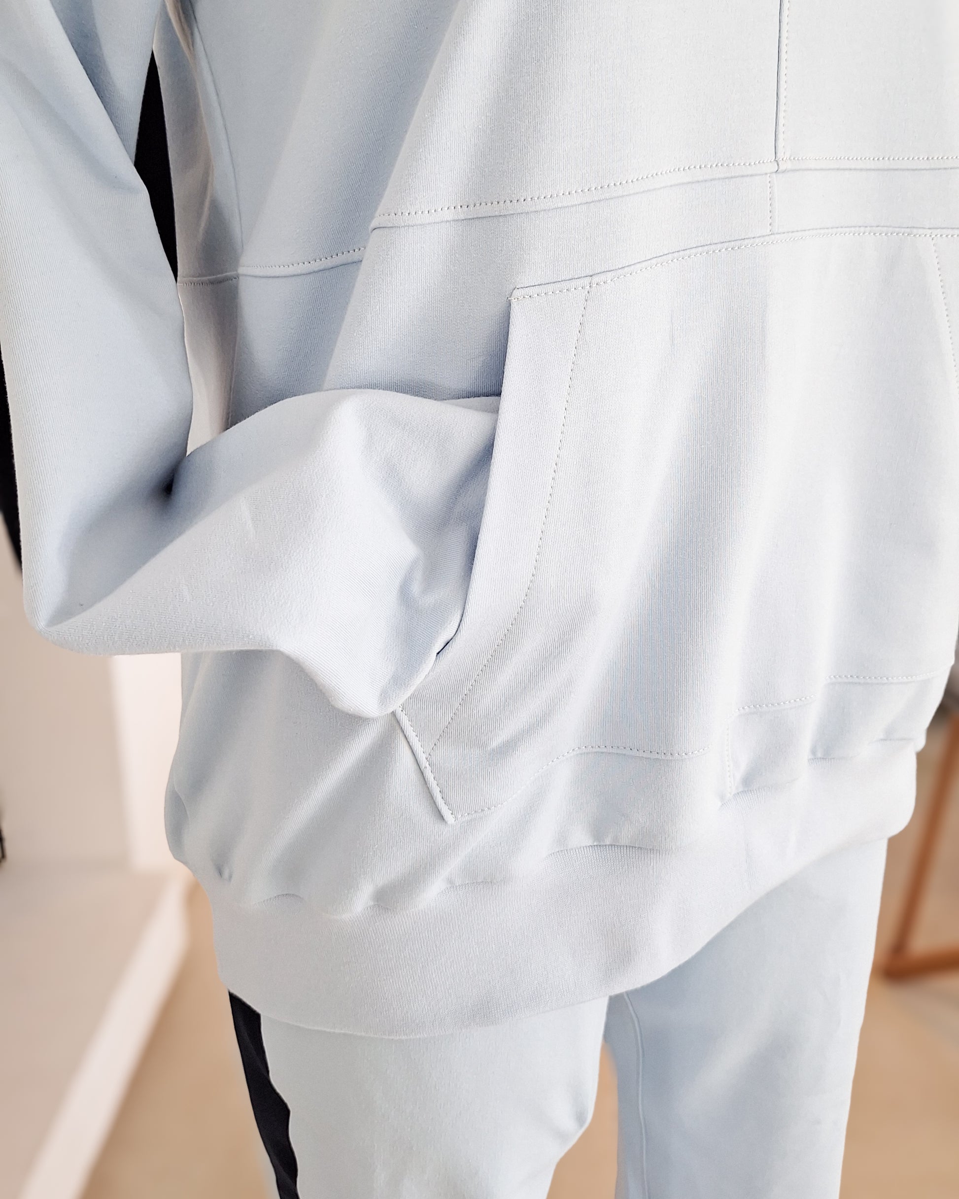 KALIX – Hoodie Damen digitales Schnittmuster als PDF Download | Oversize mit Teilungen & 3 Kragenvarianten | Größe 30–60 | SEAMONE