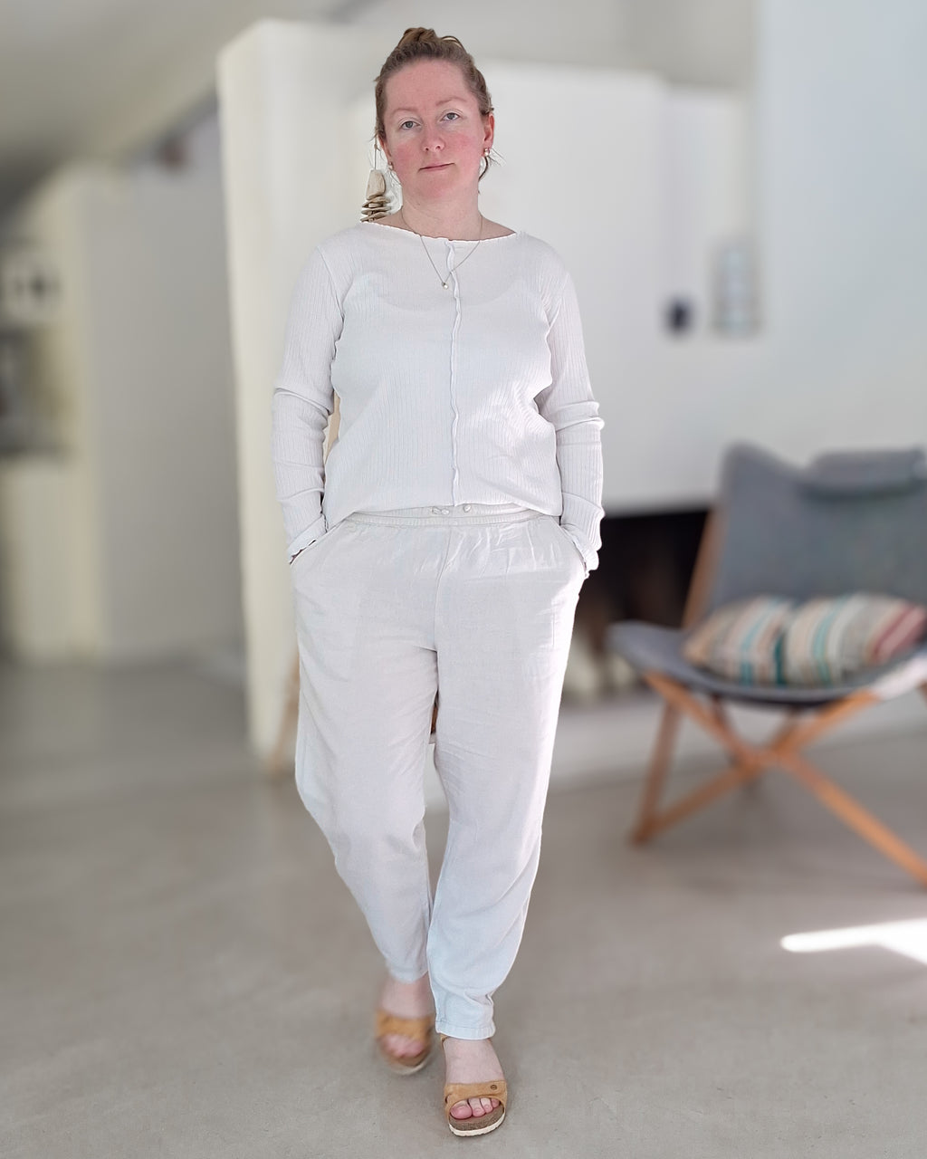 LIMFJORD – Leinenhose Damen nähen | Schnittmuster PDF | Chinohose mit Gummibund & Taschen | Größe 30–60 | SEAMONE