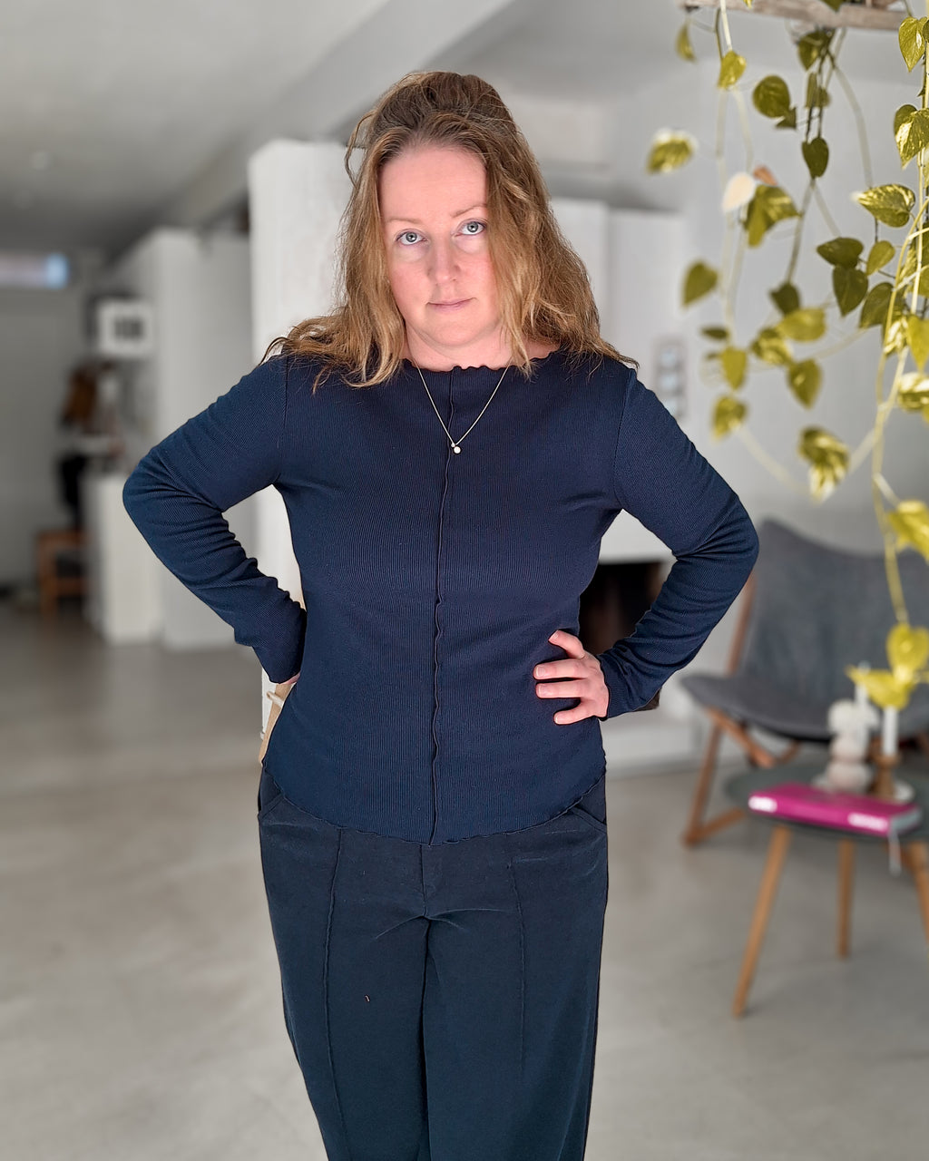 RØLLA – Rollsaum Shirt Damen | mit Rüsche | Rippjersey & elastische Spitze | digitales Schnittmuster als PDF download | Größe 30–60 | SEAMONE