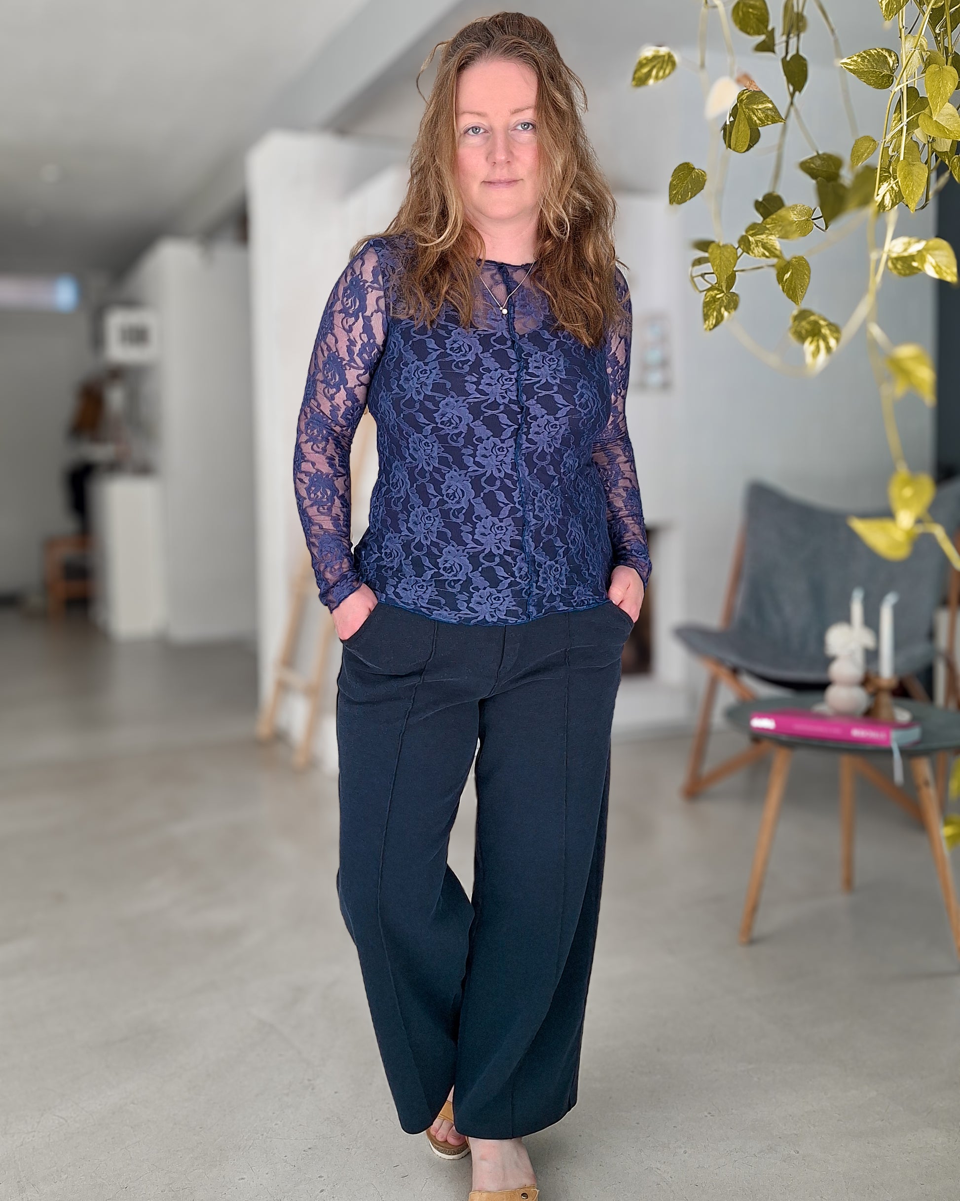 RØLLA – Rollsaum Shirt Damen | mit Rüsche | Rippjersey & elastische Spitze | digitales Schnittmuster als PDF download | Größe 30–60 | SEAMONE