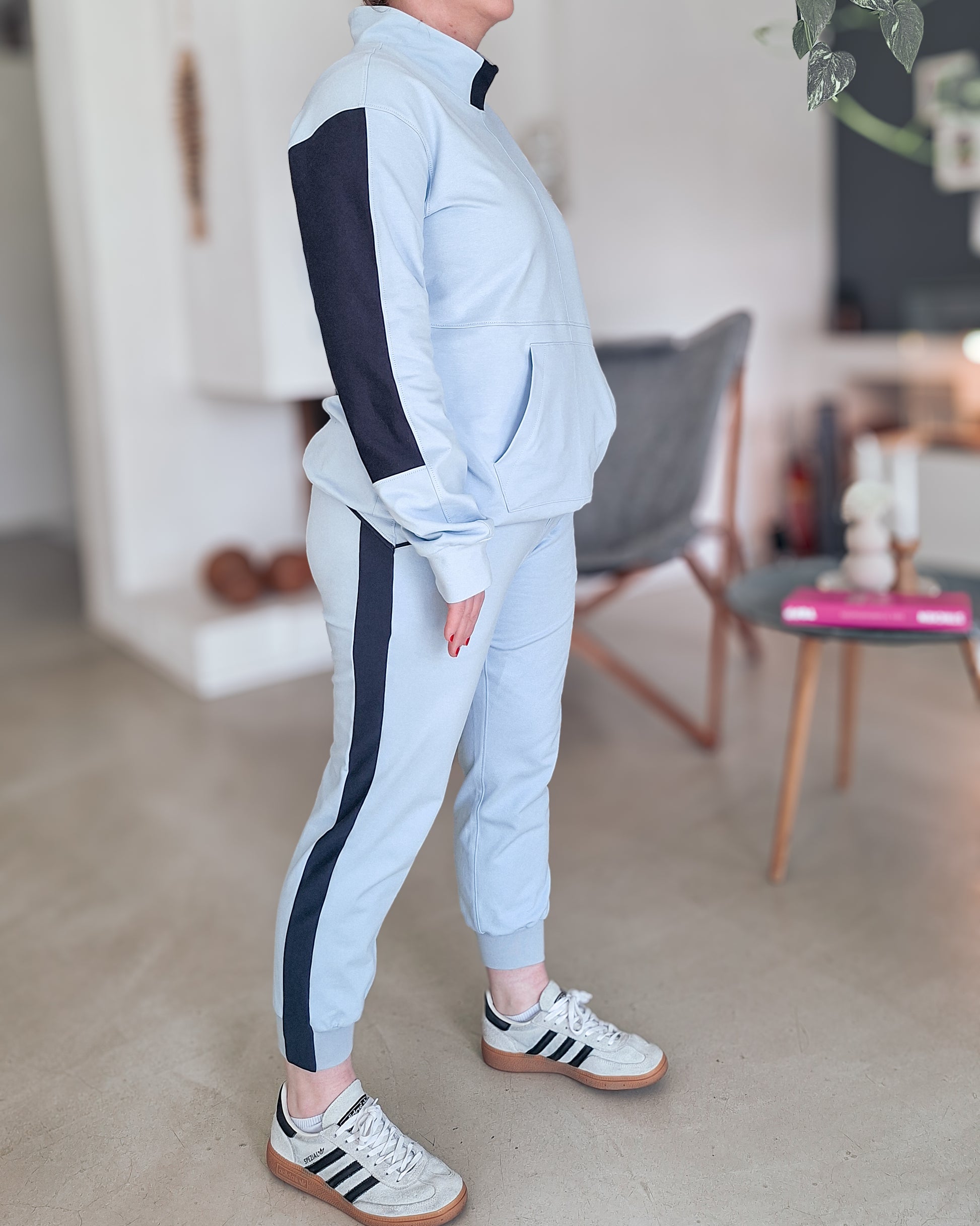 KALIX – Hoodie Damen digitales Schnittmuster als PDF Download | Oversize mit Teilungen & 3 Kragenvarianten | Größe 30–60 | SEAMONE