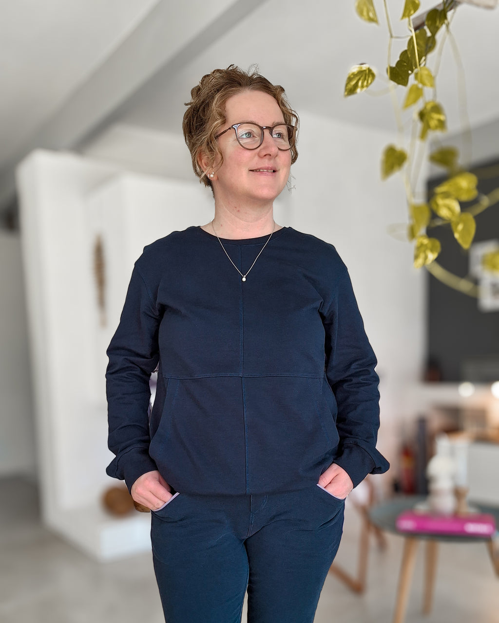 KALIX – Hoodie Damen digitales Schnittmuster als PDF Download | Oversize mit Teilungen & 3 Kragenvarianten | Größe 30–60 | SEAMONE
