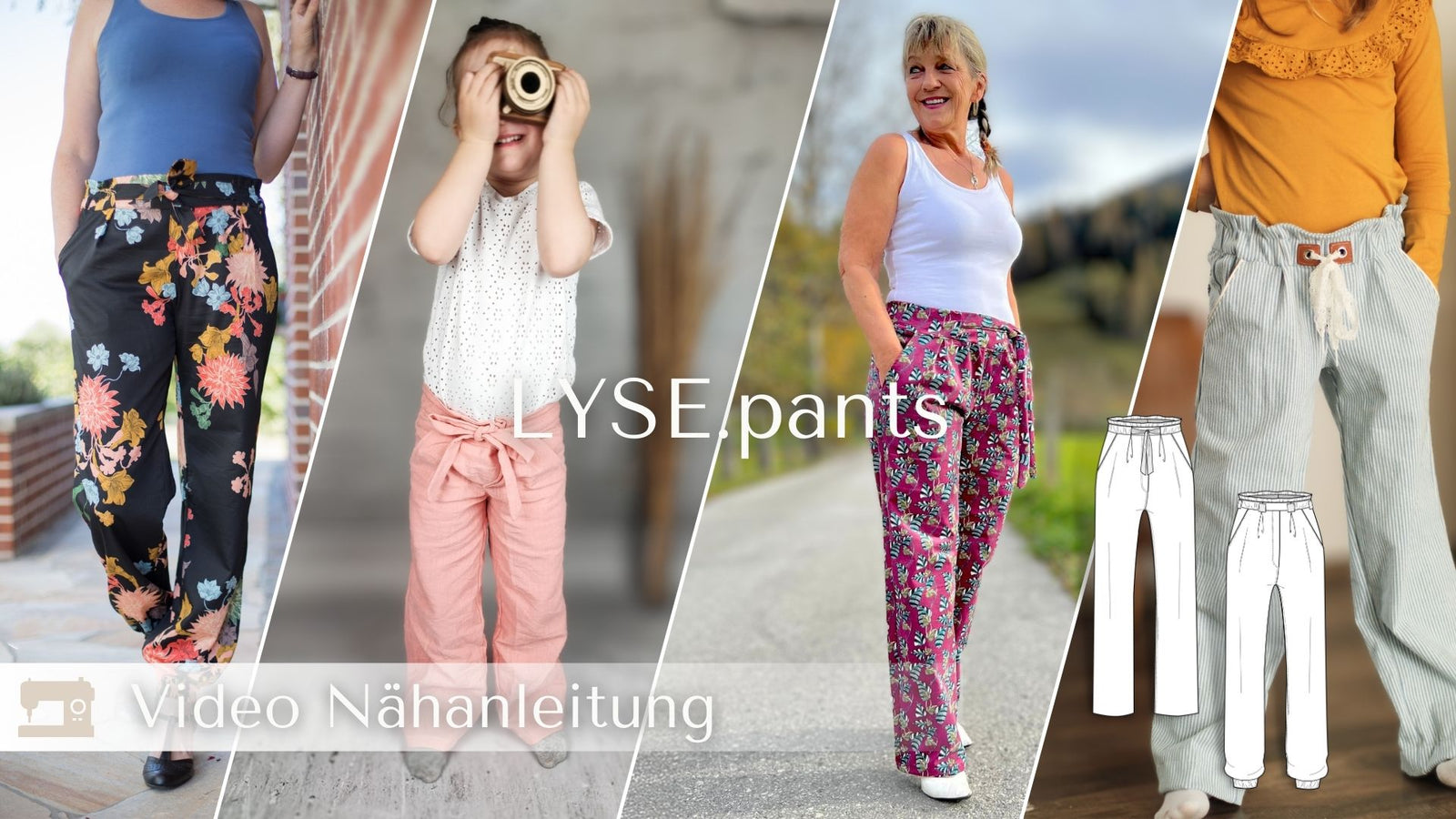 LYSE – Hose Damen digitales Schnittmuster als PDF Download | Paperbag-Bund & gerades Bein | Größe 32–50 | SEAMONE – YouTube Video