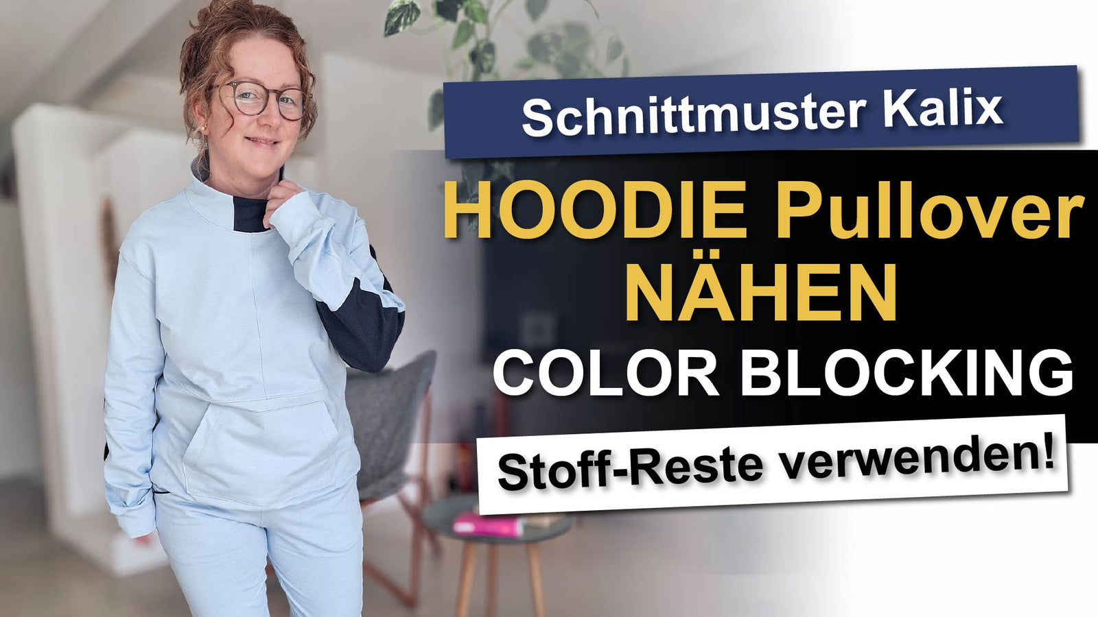 KALIX – Hoodie Herren digitales Schnittmuster als PDF download | Oversize mit Teilungen | Größe 58–74 | SEAMONE – YouTube Video