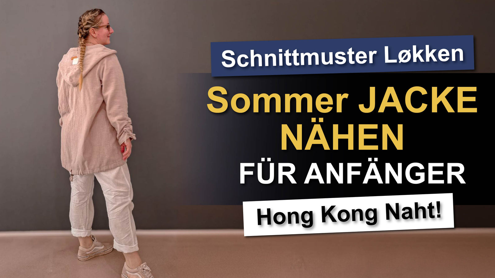 LØKKEN – Jäckchen Damen digitales Schnittmuster als PDF download | mit Kapuze & Schwalbenschwanz | Größe 30–60 | SEAMONE – YouTube Video
