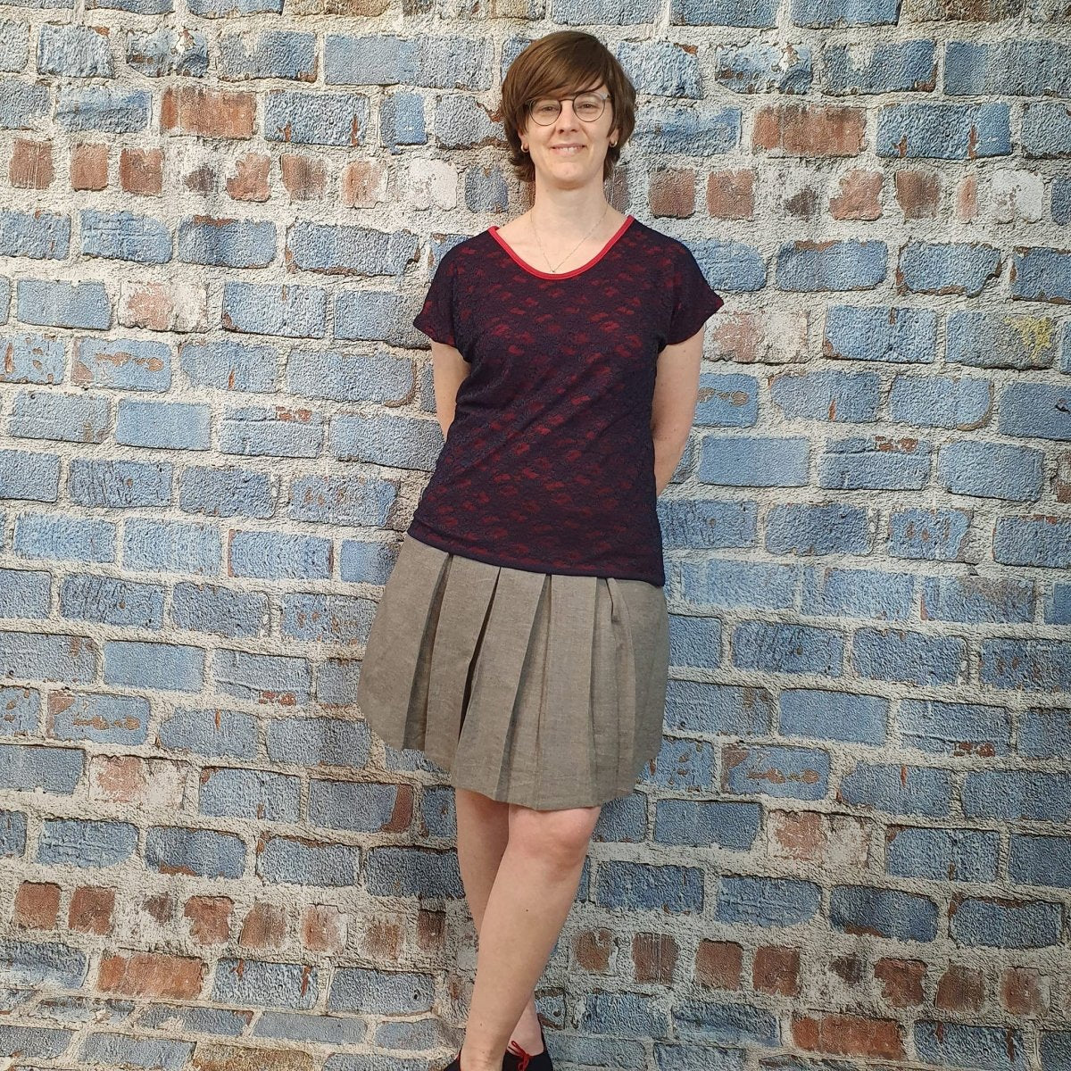 FOLLSJÅ – Kellerfaltenrock Damen digitales Schnittmuster als PDF download | gefüttert & mit Eingrifftaschen | Größe 32–52 | SEAMONE – Damen A4 + A0 + Beamer PDF Schnittmuster | SEAMONE