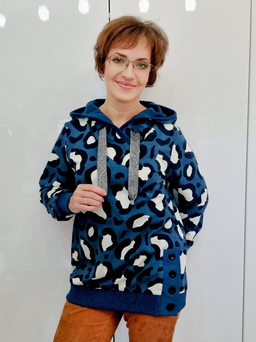 KNUD – Hoodiekleid Damen digitales Schnittmuster als PDF download | mit Kapuze oder Kragen | Größe 32–52 | SEAMONE – Damen A4 + A0 + Beamer PDF Schnittmuster | SEAMONE