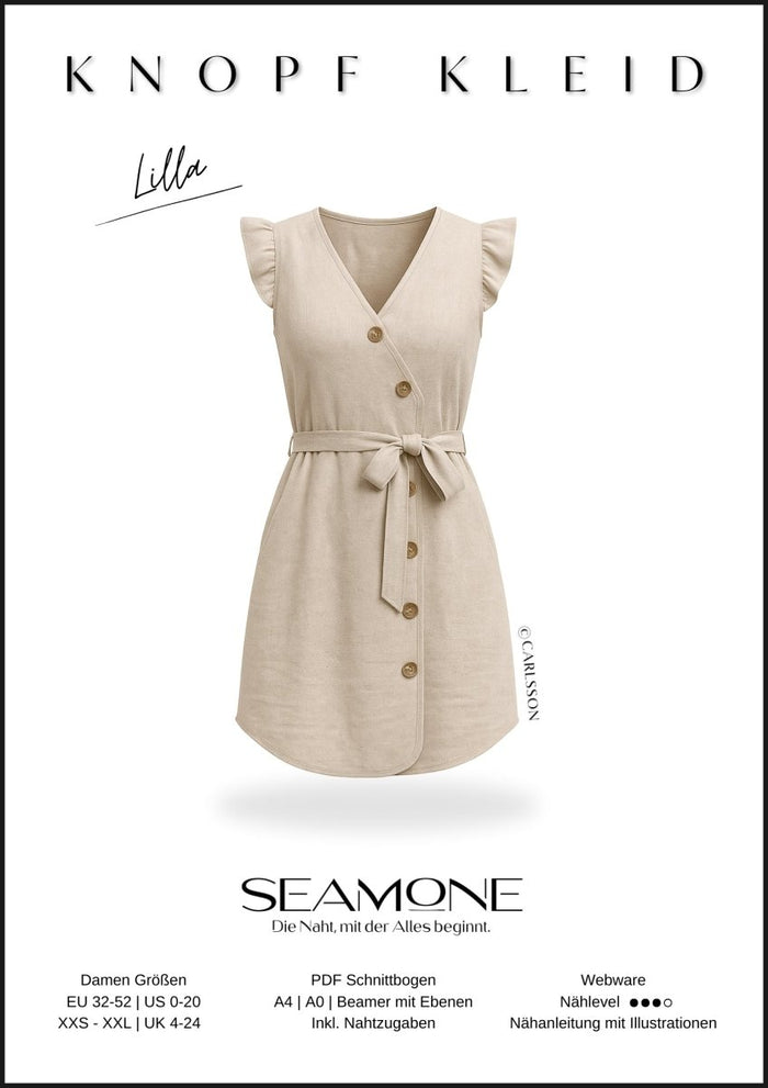 Lilla Sommerkleid Schnittmuster