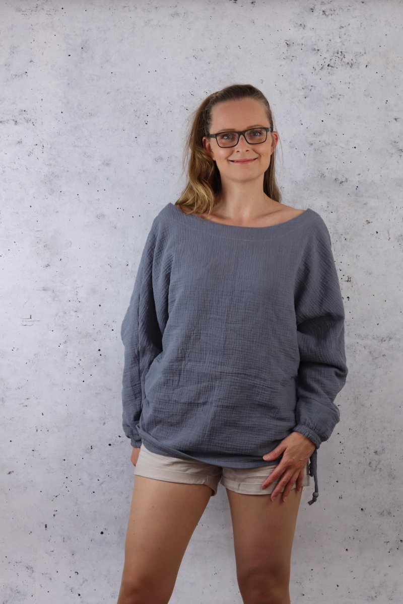 MØNSTED – Shirt Damen digitales Schnittmuster als PDF download | mit Fledermausärmeln & Wendefunktion | Größe 32–52 | SEAMONE – Damen A4 + A0 + Beamer PDF Schnittmuster | SEAMONE