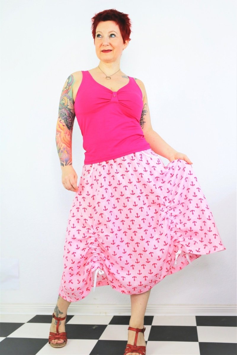 RØMØ – Maxirock Damen digitales Schnittmuster als PDF download | luftig & mit Taschen | Größe 32–52 | SEAMONE – Damen A4 + A0 + Beamer PDF Schnittmuster | SEAMONE