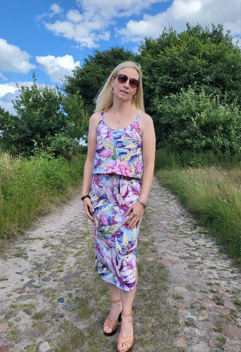 SØNDERVIG – Sommerkleid Damen digitales Schnittmuster als PDF download | ärmellos & mit Taillengürtel | Größe 32–52 | SEAMONE – Damen A4 + A0 + Beamer PDF Schnittmuster | SEAMONE