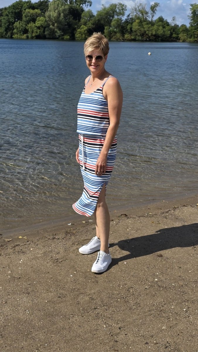 SØNDERVIG – Sommerkleid Damen digitales Schnittmuster als PDF download | ärmellos & mit Taillengürtel | Größe 32–52 | SEAMONE – Damen A4 + A0 + Beamer PDF Schnittmuster | SEAMONE