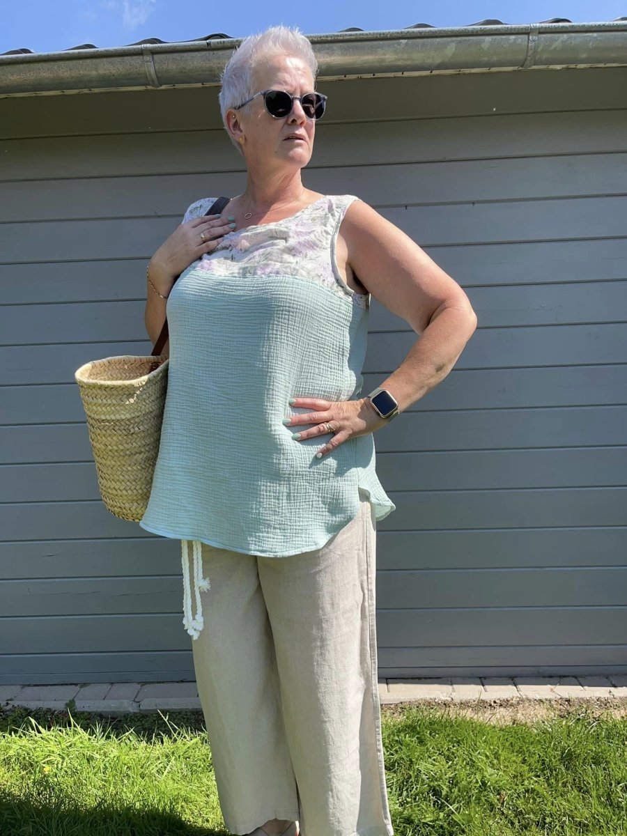 TISSØ – Top Damen digitales Schnittmuster als PDF download | mit Teilung & rundem Saum | Größe 32–52 | SEAMONE – Damen A4 + A0 + Beamer PDF Schnittmuster | SEAMONE