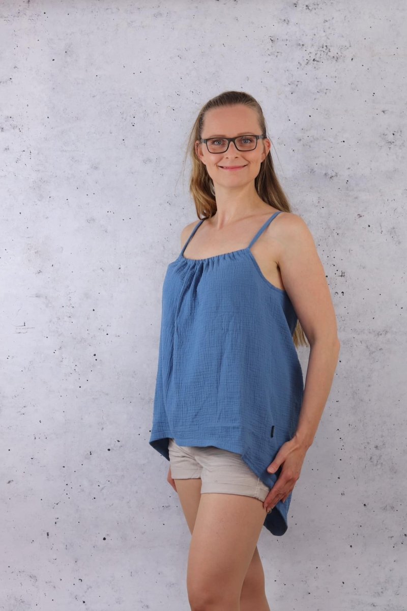 TOFTE – Tunika Damen digitales Schnittmuster als PDF download | mit Spaghettiträgern & VoKuHiLa - Saum | Größe 32–52 | SEAMONE – Damen A4 + A0 + Beamer PDF Schnittmuster | SEAMONE